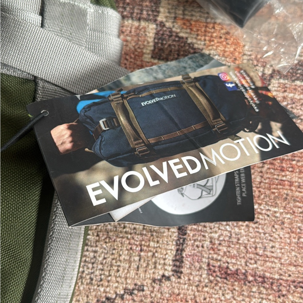 Evolved Motion Ruck Pack – Military Green Training Backpack (NWT) weighted vest - Picture 3 of 7